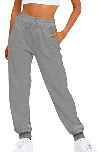 Pantalon Cargo Femme Couleur Uni Coupe Droite Chino Respirant 2023 Ete Fluide Chic Et Elegant Sarouel Marque Pas Cher Grande Taille Gris M