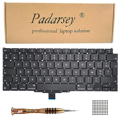 Pardarsey Ricambio Clavier français Tastiera compatibile per MacBook Air Retina 13 M1 A2337 fine 2020 anno tastiera + viti + cacciavite