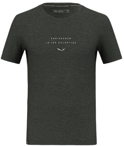 Salewa Eagle Eitd Merino T-Shirt Men, Dark Olive, XL
