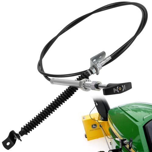Schneefräse Kabel Ersatz für John Deere AM132704 Schneefräse, Traktoren, Schneefräse GX, GT, LX, 100 Serie 345 355 425 445 455 X565 X475 X720 Deflektor Push Pull Auslaufsteuerung Eingangskabel (1)