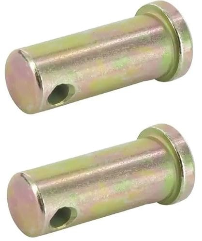cyclingcolors 2x perno traino trattore gancio rimorchio attacco asse spina scatto spinotto carrellino acciaio auto, 12,7mm x 36mm