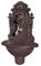 Fontaine de Jardin Murale extérieur Fonte Aluminium Marron 37x60cm