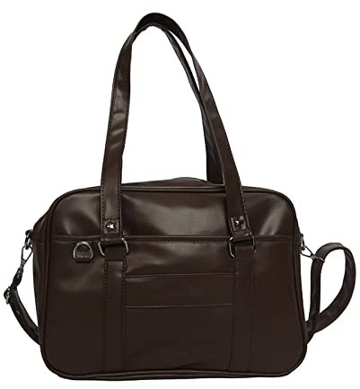 Kobeleen Harajuku Umhängetasche für Frauen High School Mädchen JK Tasche Messenger Bag Große Kapazität Handtaschen PU Leder Schultertasche