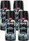 Axe Premium Bodyspray Aqua Bergamot Deo ohne Aluminiumsalze für 72H Frische 150 ml (Packung mit 4)