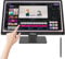 FYHXele Monitor Touch 24 Pollici 1080P 100Hz FHD (1920x1080) IPS 16:9 Monitor Commerciale Supporta il Tocco a 10 Punti Rotazione di 180 Gradi VGA HDMI Audio Supporto VESA Protezione degli Occhi