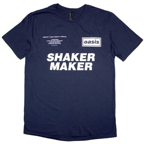 Oasis Shakermaker Tracklist T Shirt S