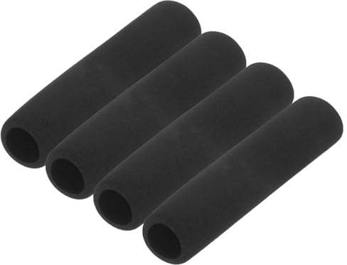 M METERXITY 4er-Pack Rohrisolierung Schaumstoffrohr, 21mm ID 31mm OD 118mm Länge, Weicher Flexibler Schaumstoffschlauch Rohrisolierung für Griffunterstützung/Dachgepäckträger [Schwarz]