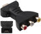 Pesoncarl Adaptateurs DisplayPort to HDMI, HDMI à Adapter Portable HDMI à AV Rouge Blanc Jaune HDMI à AV Converter HD HDMI à AV Converter Video Audio Converter Adapter