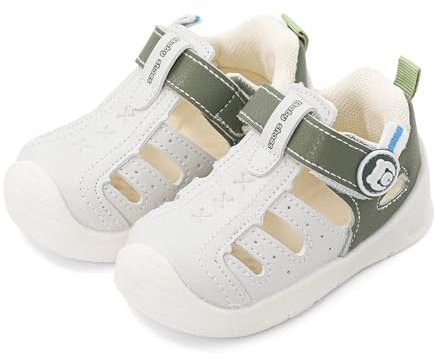 MK MATT KEELY Sandalias Bebé Verano Zapatillas Primeros Pasos Bebé Niño Niña Punta Cerrada Sandalias Deportivas Comodas,Verde,EU22(CN19)