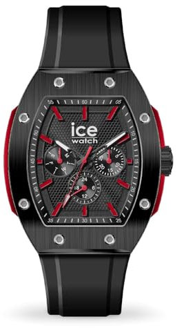 Ice-Watch - Ice boliday Prestige Black Red - Montre Noire pour Homme avec Bracelet en Silicone - 024740 (Large)