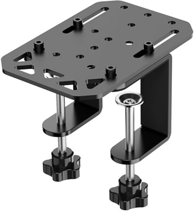 Gaming Racing Wheel Desk Mount Adjustable Angle, Steering-Wheel Desk for Car, Racing Whee-l Handbrake Stand with Metal Clamp Handbrake Mounting Bracket Fit for HBP Handbrakes Racings Game Holder