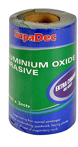 SupaDec Aluminium Oxide Roll Extra Coarse, 40 Grit, 3 Mtr