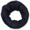 styleBREAKER Unisex Strick Loop Schal mit Mustermix, Uni Feinstrick Schlauchschal, Winter Strickschal 01018153, Farbe:Schwarz