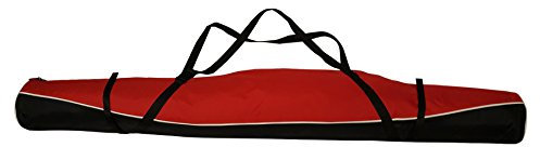 Aves-24 SKITASCHE Skisack 150 160 170 180 und 190 cm für Ski mit Stöcke mit/ohne Skischuhtasche reißfeste Skibag (150cm, ROT ohne Schuhtasche)