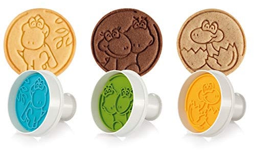 Tescoma 630859 Delicia Tagliabiscotti con Timbro Dinosauri, Plastica