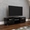 Vida Designs Cosmo TV Unit 2 Door Modern Gloss Matte MDF Living Room Cabinet Media Stand Furntiure Black 140cm