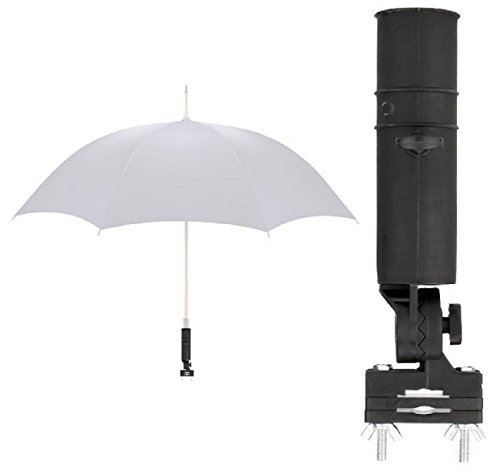 LL-Golf® Universal Schirmhalter für Rollstuhl/Rollator/Kinderwagen/Halter Schirm Halterung/Regenschirmhalter/Sonnenschirmhalter/Umbrella Holder