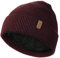 Wmcaps Beanie Mütze, Herren Winter Warme Unisex Wintermütze Strickmütze Dehnbare Weiche Wollmütze mit Bündchen und Dickem Warmem Futter Geschenk für Freundin männer Frauen (Burgunderrot)