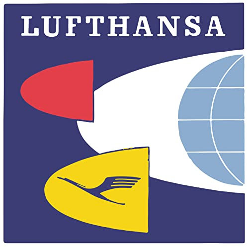Lufthansa Poster Reproduktion – Format 50 x 70 cm auf luxuriösem Papier 300 g – hohe Qualität – alle Formate möglich