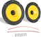 Ciciglow Car Door Speakers - 92dB 600W Coaxial 6 Inch Speaker System with Treble Bass for Vehicle