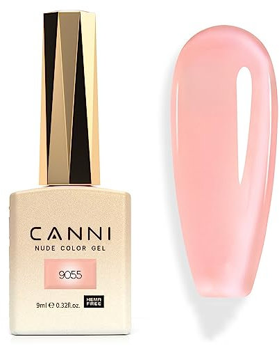 CANNI Vernis à Ongles Gel Semi Permanent Transparent French Pink Gel Nail Polish Soak Off Naturelle Rose Blanc Laiteux Nail Art Vernis