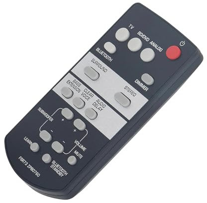 ALLIMITY ZP80760 Replacement Remote Control Compatible with Yamaha w/Subwoofers Sound Bar Home Audio YAS-105 ATS-1050 SRT-700