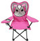 Kinder Anglersessel Pink Campingstuhl Faltstuhl Anglerstuhl Motiv Hase mit Getränkehalter und Tasche