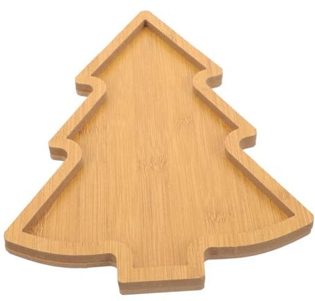 IMIKEYA Christmas Tree Shaped Charcuterie Cheese Board - Wooden Xmas Tree Serving Tray