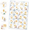 Adventskalender Aufkleber 1-24, Adventskalender Aufkleber Set, Aufkleber für Adventskalender, Aufkleber Weihnachten Zahlen, Aufkleber Adventskalender Zahlen für Weihnachten Deko