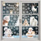Navidad Ventana Pegatinas Santa Claus Copos de nieve Muñeco de nieve Navidad Decoración Ventana Calcomanías de (C1)