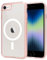 EUMADOVE for iPhone SE 3rd & 2nd Gen & 8/7 Case [Compatible with Magsafe] Translucent Matte Phone Cover, [10 FT Military Grade Drop Protection] Slim Durable (Transparent Pink, iPhone SE2/SE3/8/7)