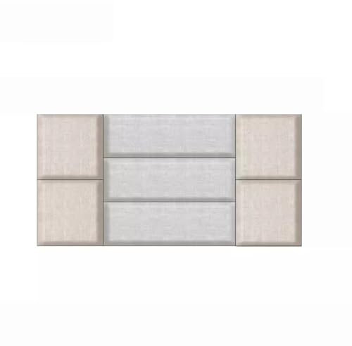 Panneaux muraux rembourrés, panneaux muraux rembourrés, autocollant mural anti-collision 3D auto-adhésif, coussin mural décoratif en tissu de coton et de lin, panneaux muraux rembourrés for salle de j