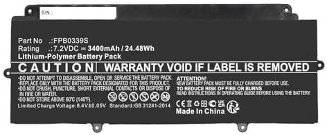 CoreParts Battery 7.2V 3400mAh 24.48Wh for Fujitsu Notebook, Laptop, MBXFU-BA0049