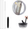1 Pack 40 oz Tumbler Flip Straw Lid Suitable for Stanley Quencher 1.2L, Tumbler Lid Sets with 2 Straws and 1 Cleaning Brush -Removable, Easy to clean (White, 40 oz)