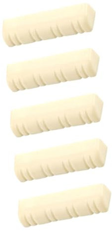 SWOOMEY 5pcs String Mandolin Nut Replacement Guitar Accessories Plastic Saddle for Acoustic Guitar Nut Blanks Mandolin Instrument Parts