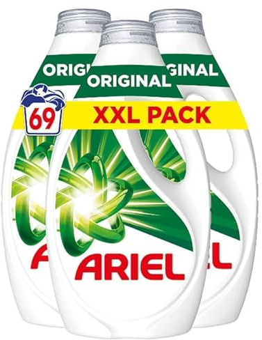 ARIEL Original Lessive liquide 3 x 1,035 L