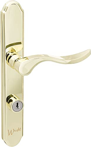 Wright Products - Serenade Mortise Keyed Lever Latch Set, Polished Brass