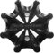 Legend Pulsar Fast Twist 3.0 Black Tacos para Zapatos, Unisex, Blanco y Negro, Bag of 1 Set