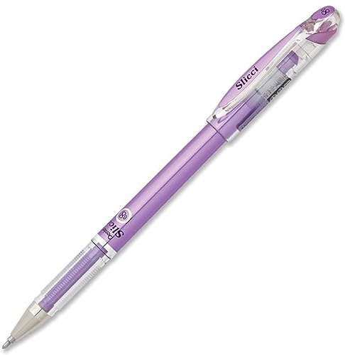 Pentel 0,8 mm Slicci Metallic Gel – Grundfarben violett