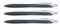 Pilot 3Stück Druckbleistift RexGrip Begreen 0,5mm schwarz