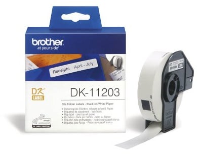 300 brother Etiketten DK-11203 / weiß / 17,0 x 87,0 mm / für QL-550/QL-500/QL-500A/QL-500BS/QL-500BW/QL-560VP/QL-560/QL-570/QL-580N/QL-650TD/QL-700/QL-710W/QL-720NW/QL-1050/QL-1050N/QL-1060N