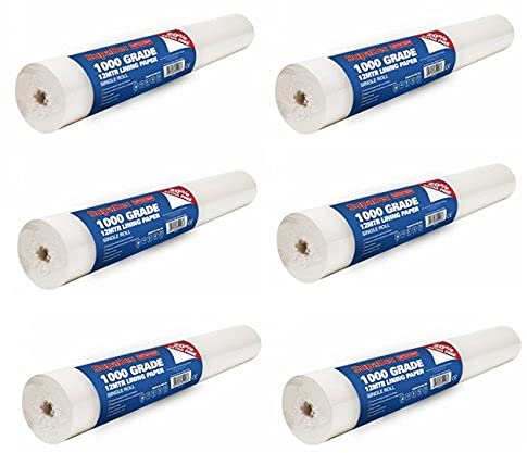 Supadec 6 x Rolls 1000 Grade 12M Wall Lining Paper Wall Covering Covers Ceiling Wall (6)
