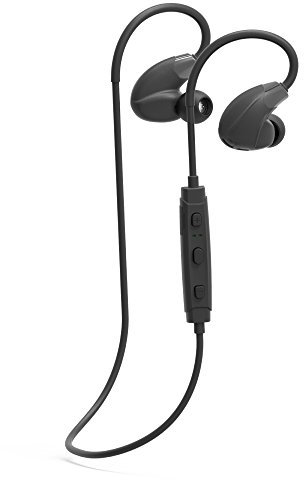 Cannice SC1411 Y4 Bluetooth Kopfhörer In Ear | Kabellose 4.1 Sport Kopfhörer Stereo mit Ohrbügel | 10m Reichweite, Ultra leicht, wasserabweisend, schwarz