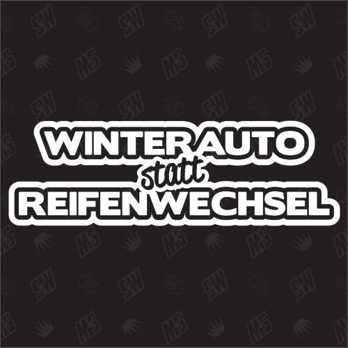 speedwerk-motorwear Winterauto Sticker - 15cm x 5cm, Metall, Folie, Custom, Gepunktet, Outdoor, Sticker