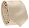 Feine einfarbige Krawatte – schmale und moderne Passform – 5 cm Spitze – Zubehör für Hemd für Hochzeit und Zeremonie Gr. One size, beige