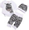 Lazzboy Neugeborenes Baby Jungen Mädchen Cartoon Zebra Print Tops Hut Outfits Set Katze T-Shirt Sommer Locker Punktdruck Kurz Niedlich Kleinkind Prinzessin Kleider Party Oberteile(Höhe70)