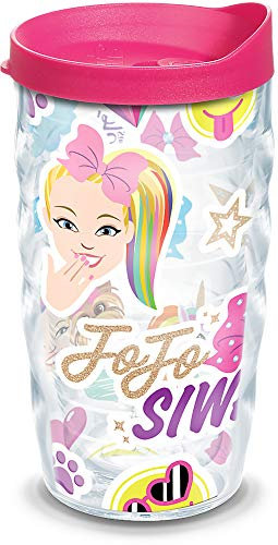 Tervis 1327525 Nickelodeon - JoJo Siwa Unicorn Insulated Tumbler, Tritan, 10 Fluid_Ounces, Clear