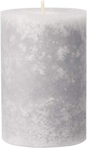 safe candle Trendkerze selbstverlöschend, 4 Stück, Höhe 9 cm/Ø 6 cm, 27 Std. Brenndauer (Silbergrau)