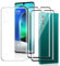 HHUAN Hülle + 2 Stück Gehärtetes Glas, für LG Velvet 5G (6.8) HD Displayschutzfolie und Transparent Weiche Silikon TPU Bumper Schutzhülle Case Cover - Clear