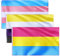 Tatuo 3 Stück nicht-binäre Flagge, Regenbogen-Pride-Flagge, bunte LGBT-Flagge, doppelt genähte Flaggenbanner mit Messing-Flaggenösen für Dekoration, 90 x 150 cm